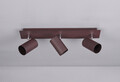 Plafoniera Marley, TRIO, 48x9x15 cm, 35W, 3x GU10, metal, maro