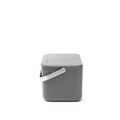 Recipient colectare resturi alimentare, Brabantia, SinkSide Waste Box, 22.1x12.7x10.7 cm, plastic/inox, gri inchis