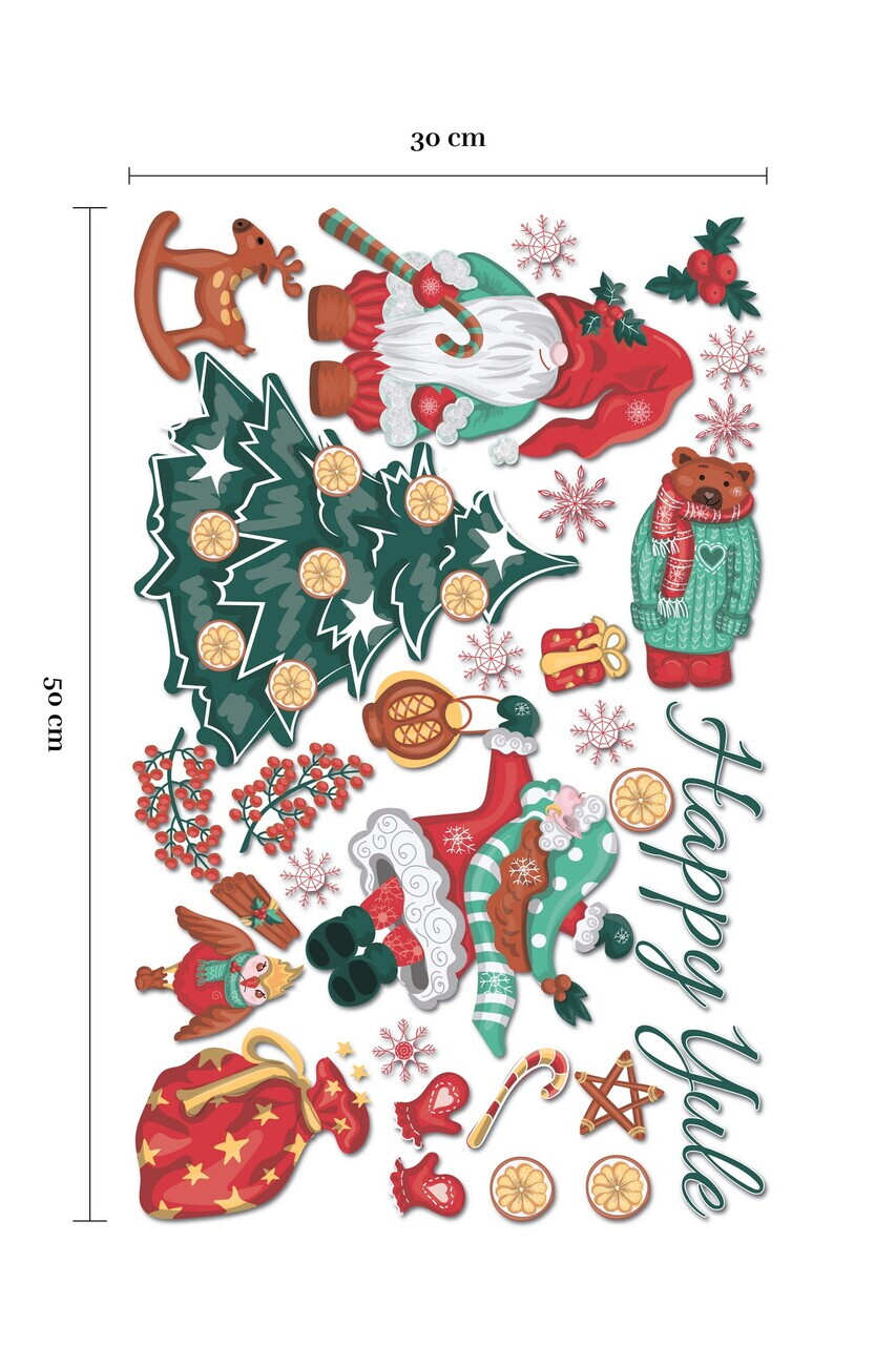 Sticker decorativ, 309005, 30 x 50 cm, Multicolor — imaginea 5