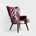 Fotoliu MOSS X NAOKO, Homla, 70x55x95 cm, catifea din poliester, multicolor