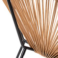 Scaun pentru gradina Acapulco Fiesta, Homla, 71x71x80 cm, metal/plastic, natur