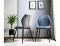 Scaun Frank Nea, Signal, 48x41x86 cm, textil/otel, gri/negru