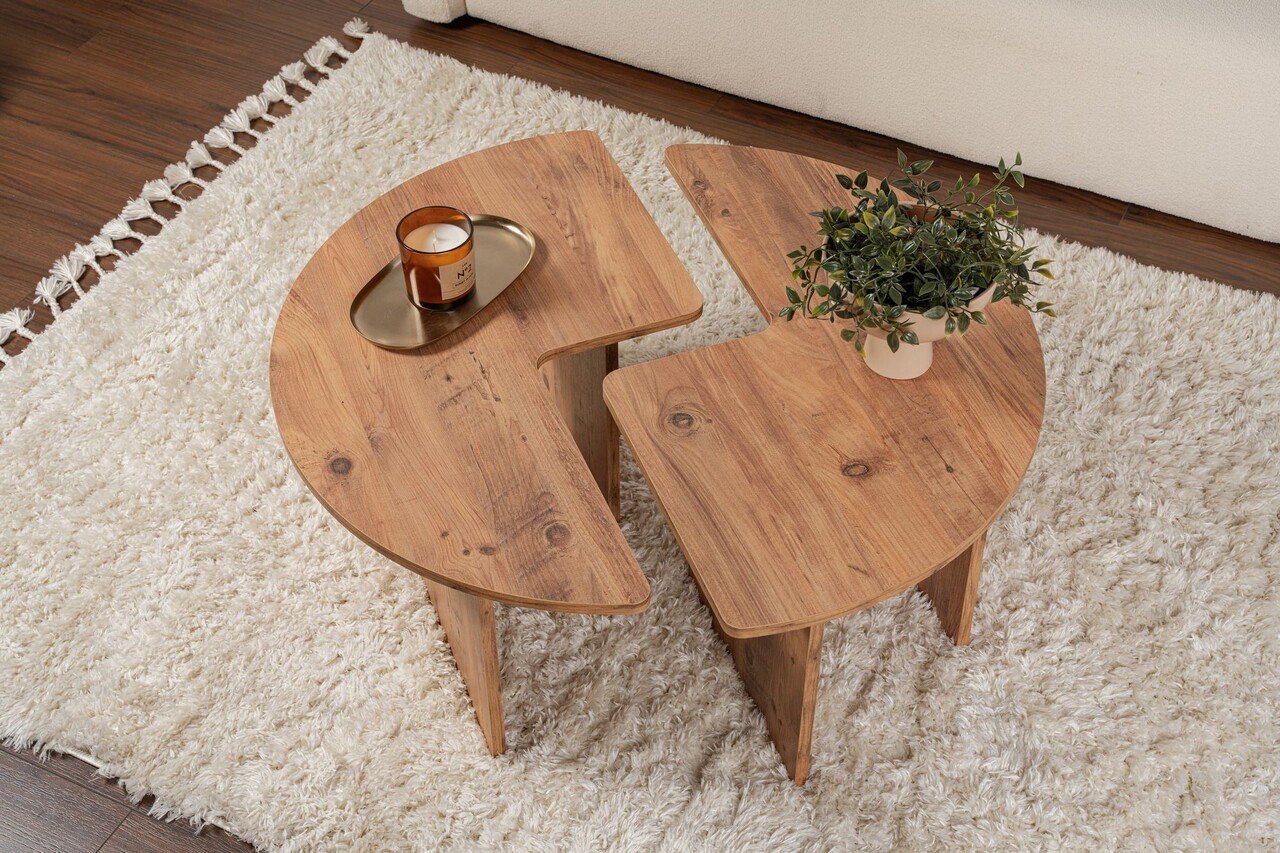 Masuta de cafea, Nordure, Moira, 90x41 cm, Maro - 2 | YEO