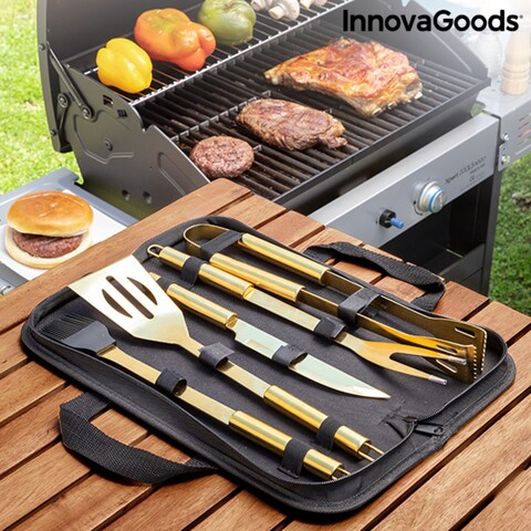 Trusa de lux cu instrumente pentru gratar 6 piese bbqase, innovagoods