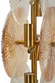 Lampa de masa Osaka, Mauro Ferretti, 4 x E14, 40W, 20x18x66 cm, fier/sticla, auriu/maro/transparent