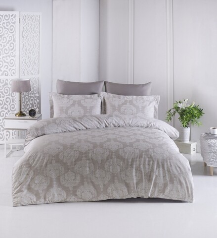 Lenjerie de pat pentru o persoana, primacasa by turkiz, lina 182trk03221, 2 piese, bumbac satinat, multicolor