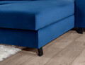 Coltar extensibil dreapta 4 locuri ELTAP, Mari-70, Mariall, 288x200x92 cm, lemn/poliester, albastru