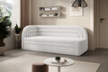 Canapea extensibila brat stanga 3 locuri, ELTAP, Fabillo, 223x86x80 cm, lemn/poliester, alb
