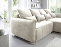Coltar extensibil dreapta 4 locuri ELTAP, RT-18MAN, Campo, 265x196x88 cm, lemn/poliester, bej