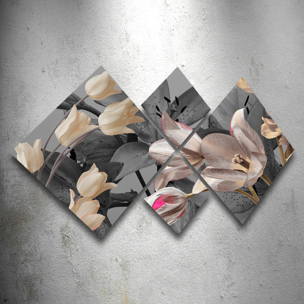 Set 4 tablouri decorative, 4MDF1780975829, MDF, Imprimat UV, Multicolor - 1 | YEO