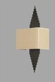 Aplica de perete, Opviq, 941RTN1474, Aur/Negru