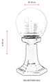 Lampa de exterior, Avonni, 685AVN1174, Plastic ABS, Negru