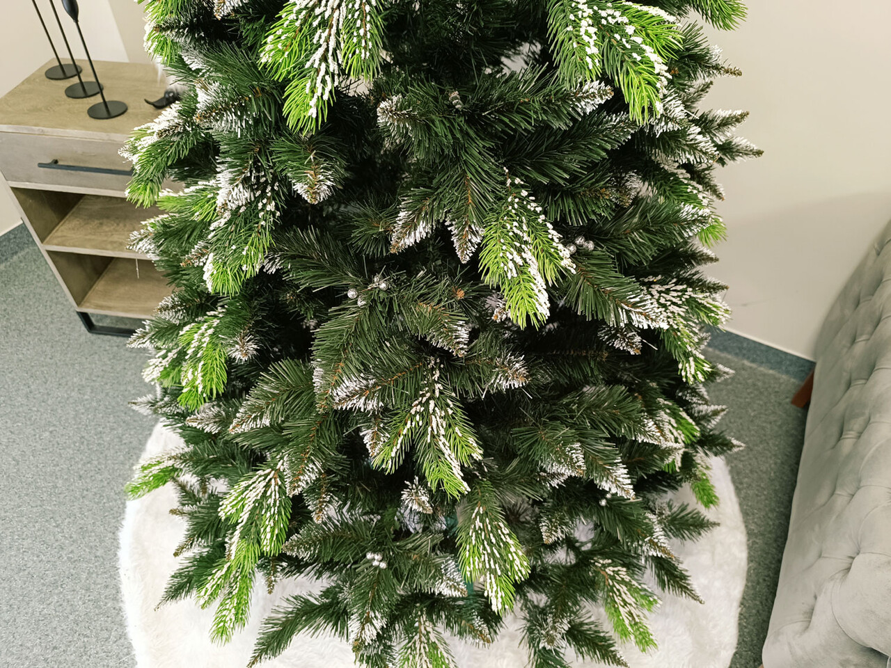 Brad artificial Christmas Deluxe by Sersimo, Diamant, 2D+3D, 200cm — imaginea 8