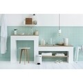Cos de gunoi cu pedala, Brabantia, NewIcon, 3 L, 23.5x16.8x26.4 cm, otel, alb