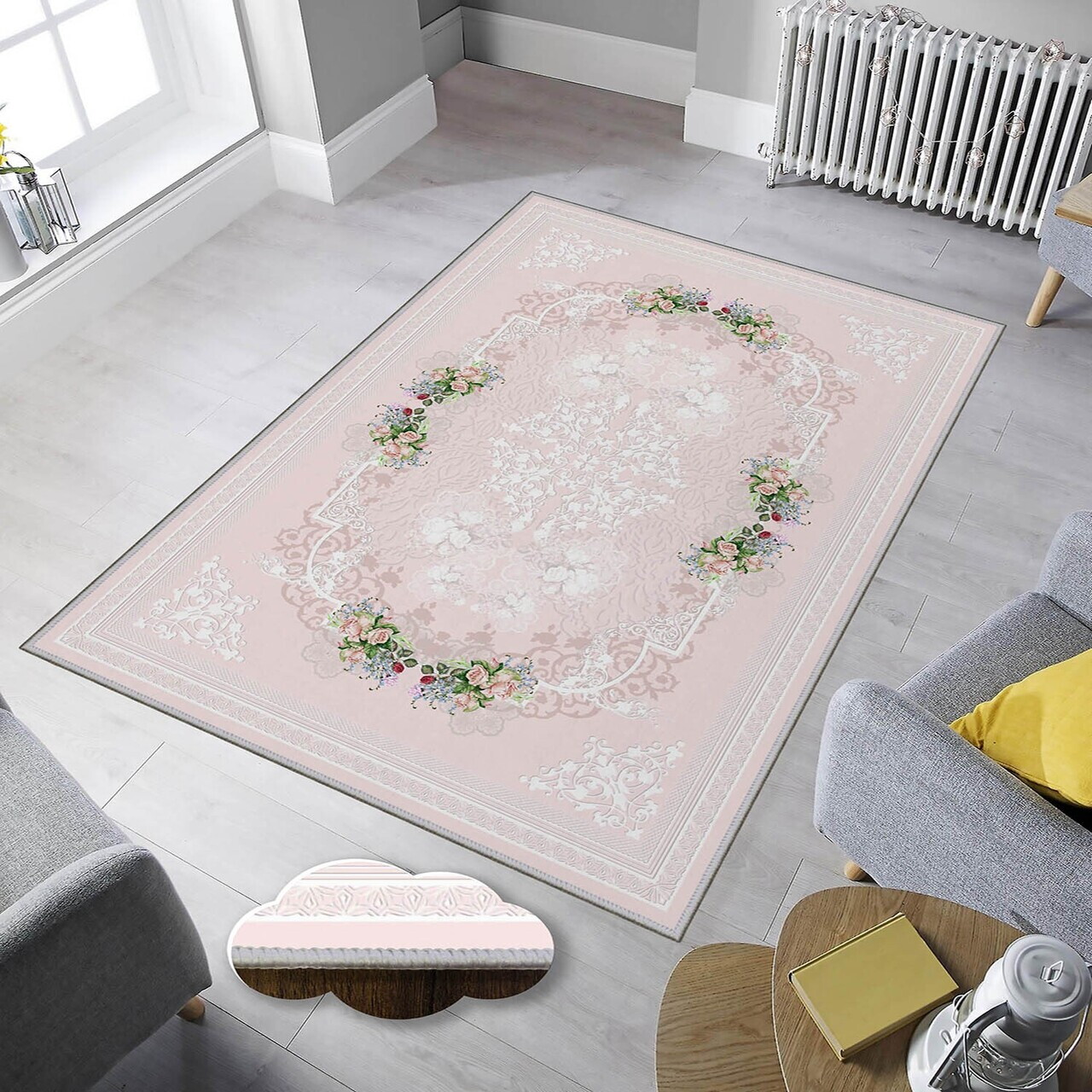 Covor Eexfab768 160x230 cm Poliester Multicolor