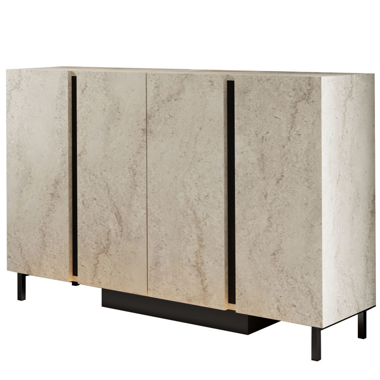 Consola, Hanah Home, Paris, 127x80x32 cm, Travertin - imagine 5