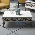 Set mobilier living, Hommy Craft, Line, Alb