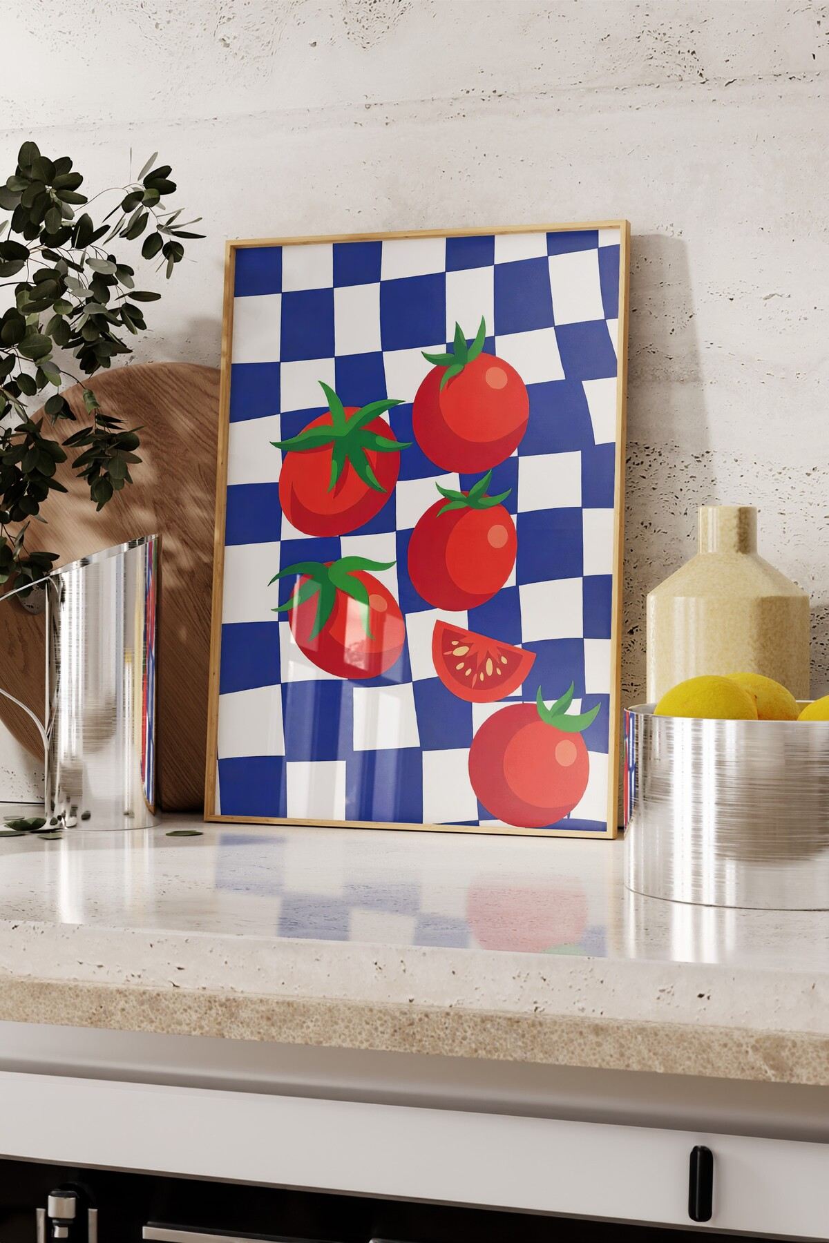 Tablou decorativ, 109623, LEMN SOLID, Față: 100% PVC STICLĂ, Multicolor