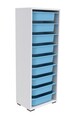 Dulap multifunctional, Estella, Zola 9N, Alb/Albastru