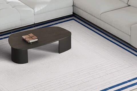 Covor, 45898 neva, 120x180 cm, fibre acrilice, albastru navy
