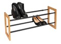 Pantofar extensibil Ecori, Wenko, 61.5-108.5x20x30 cm, bambus/metal, natur/negru