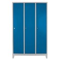 Dulap de depozitare cu incuietoare, Shelvoria, Js1027Ma, 97x185x37 cm, Otel, Gri/Albastru