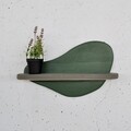 Raft de perete, Evila Originals, Meh226, Verde închis / Gri