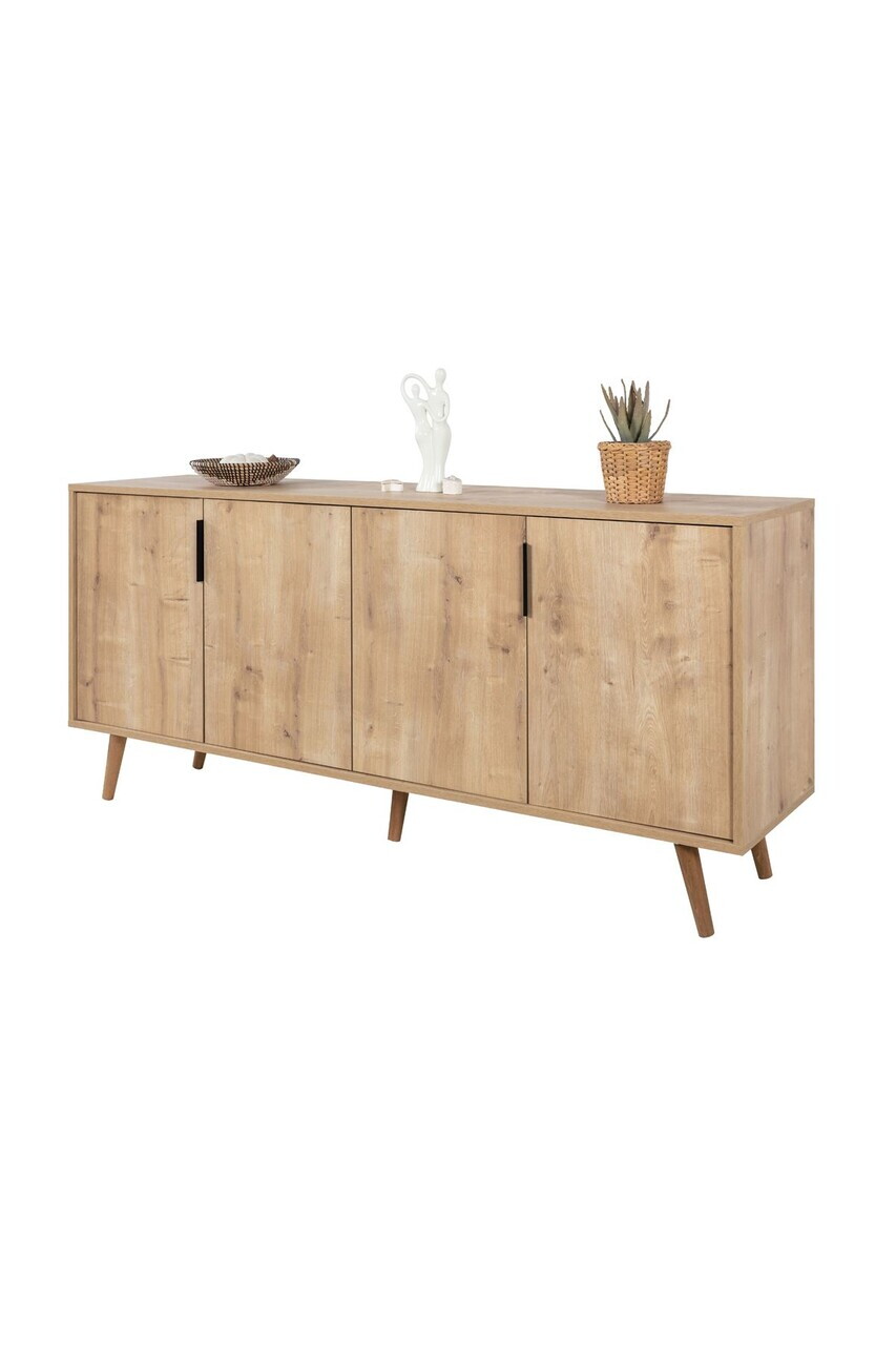 Consola, Hanah Home, Sırma 4814, 180x82x44 cm, PAL, Maro — imaginea 3