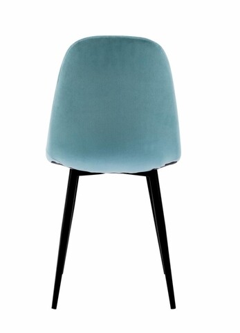 Set 2 scaune living Pearl, Heinner, 46x48x87 cm, metal, azur