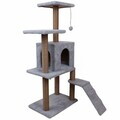 Casă pentru pisici, Paws & Whiskers, Arden, MATERIAL TEXTIL WELSOFT, Gri