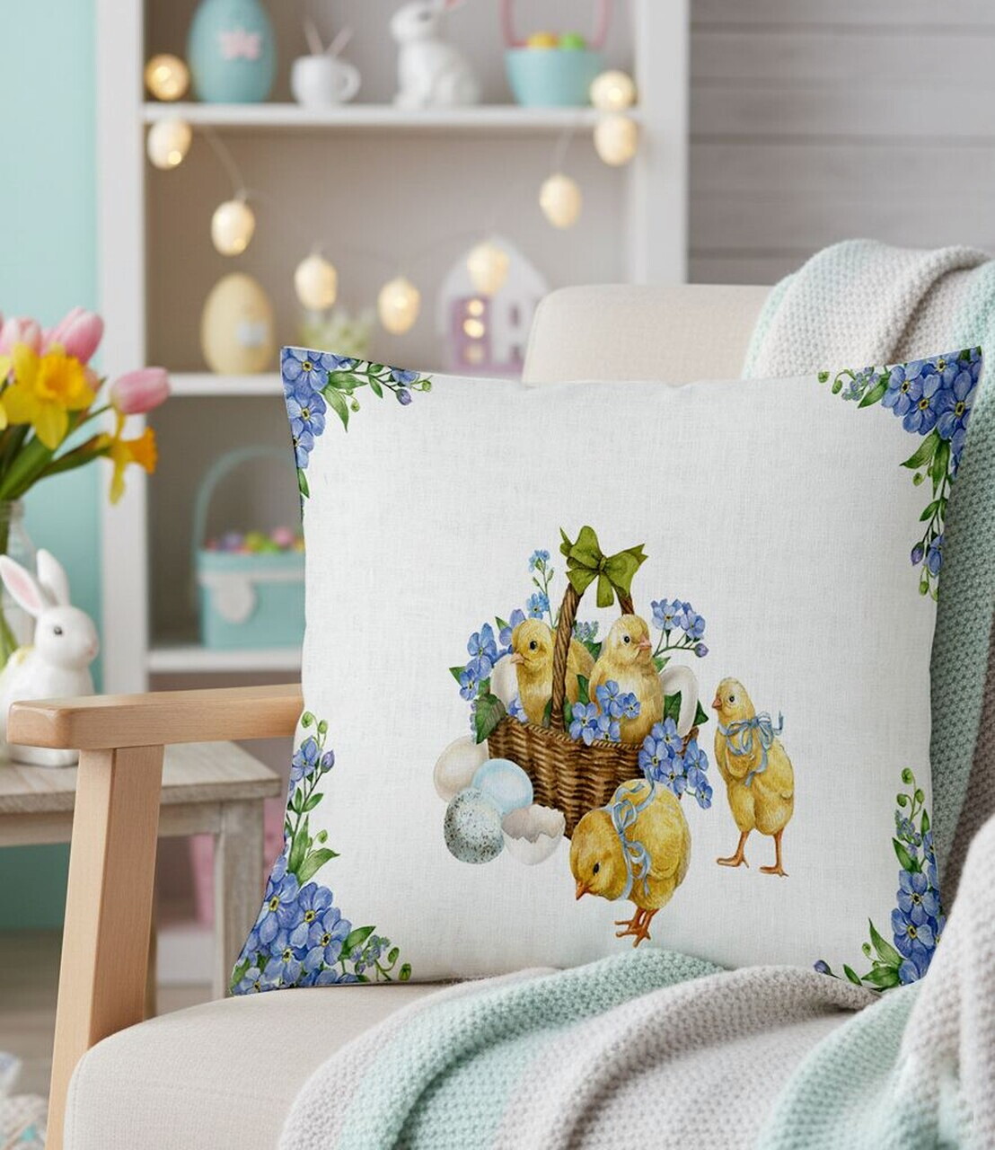 Husa de perna, Pillow 0008, 43x43 cm, Multicolor — imaginea 2