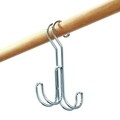 Cuier pentru curele Classico, iDesign, 9.7x1.8x15.7 cm, 2 agatatori, otel