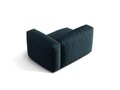 Modul dreapta pentru canapea, 1 loc, Martina-169, Micadoni Home, 121x106x75 cm, tesatura structurata catifelata, albastru jeans