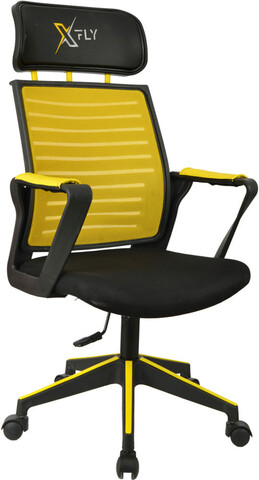 Scaun de birou, Seatix, XFly Oyuncu, 56x110x48 cm, Poliuretan, Galben/Negru mezoni.ro