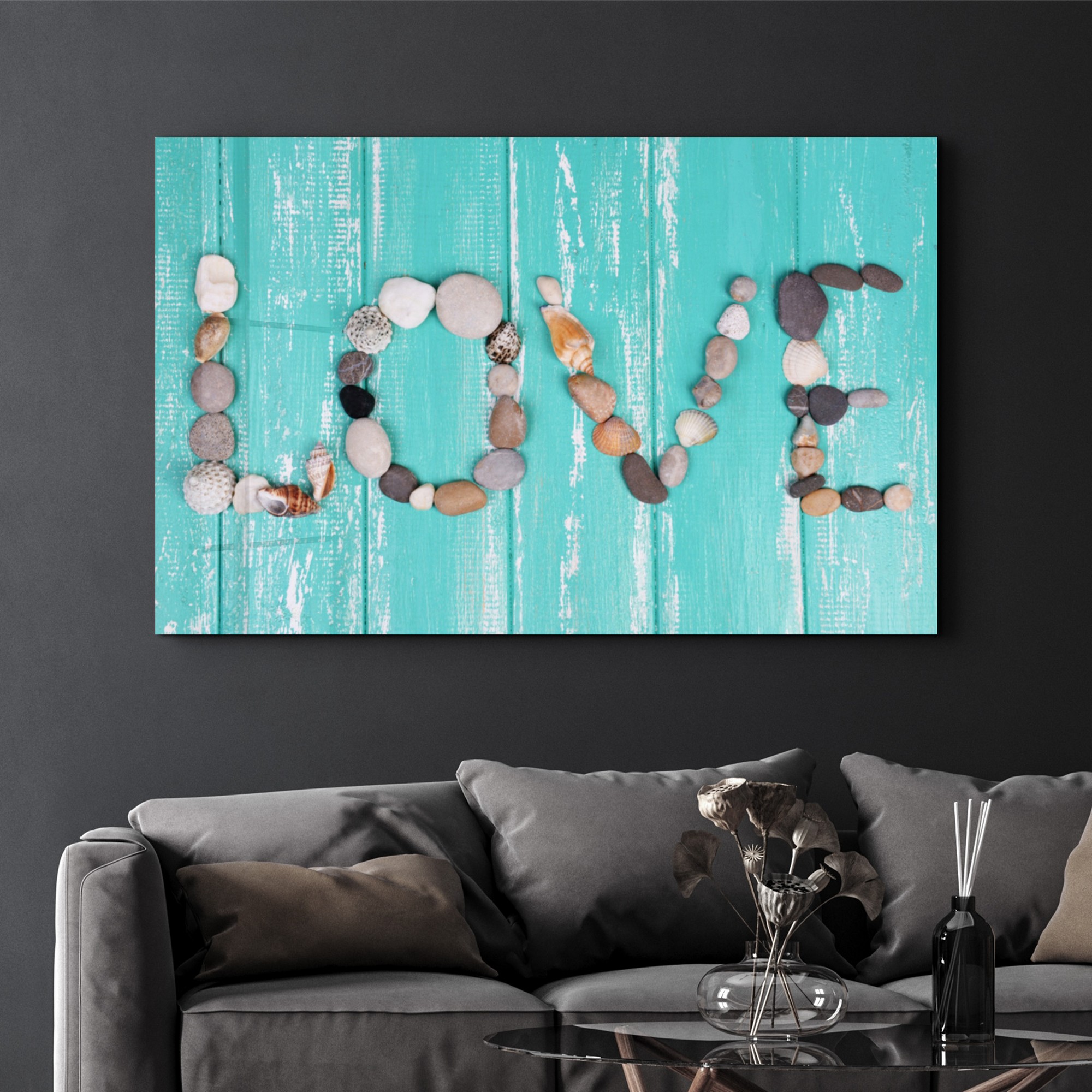 Tablou decorativ, OGLS-1102, Dimensiuni: 46 x 72 cm, Multicolor