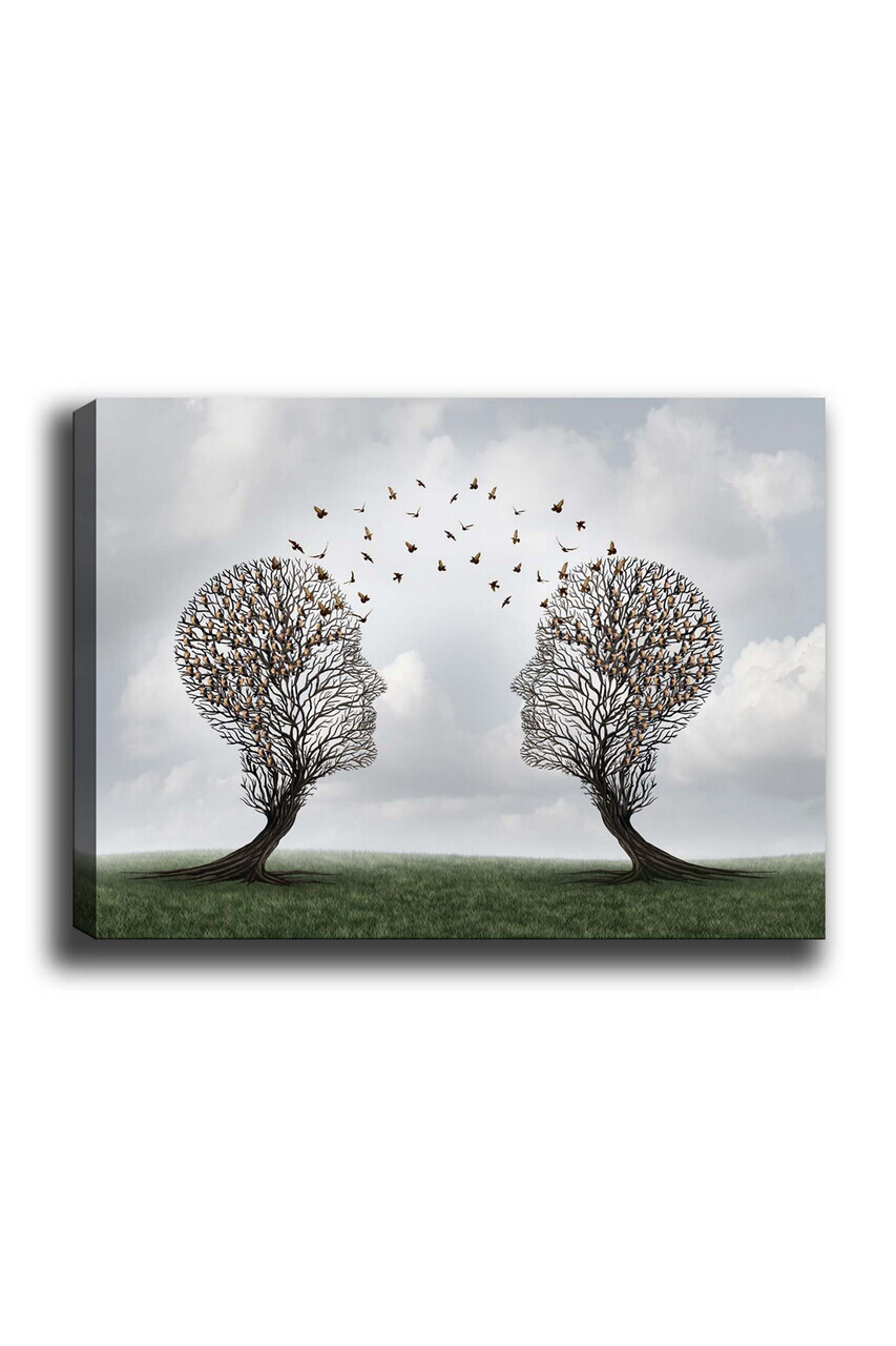 Tablou decorativ, Kanvas Tablo (70 x 100), Canvas, Rama din lemn (grosime 3 cm), Multicolor — imaginea 2