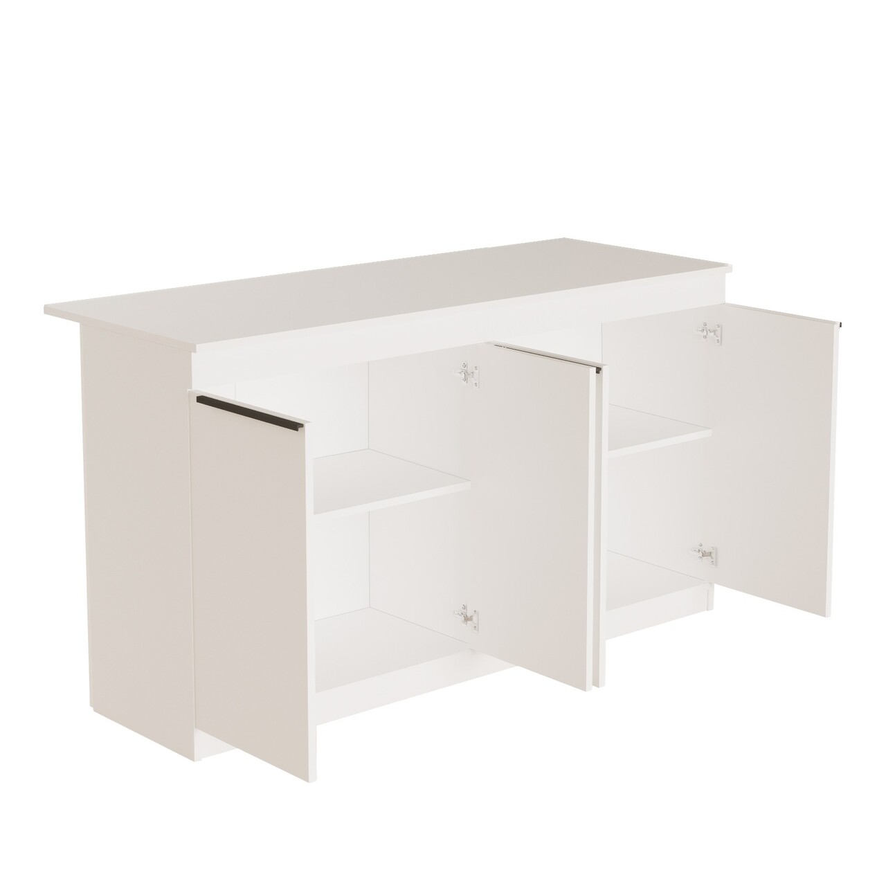 Masa de bucatarie, Hanah Home, OR1-W, 160x90x60 cm, Alb - view 6