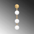 Aplica de perete, Fulgor, 942FLG2124, Metal, Auriu