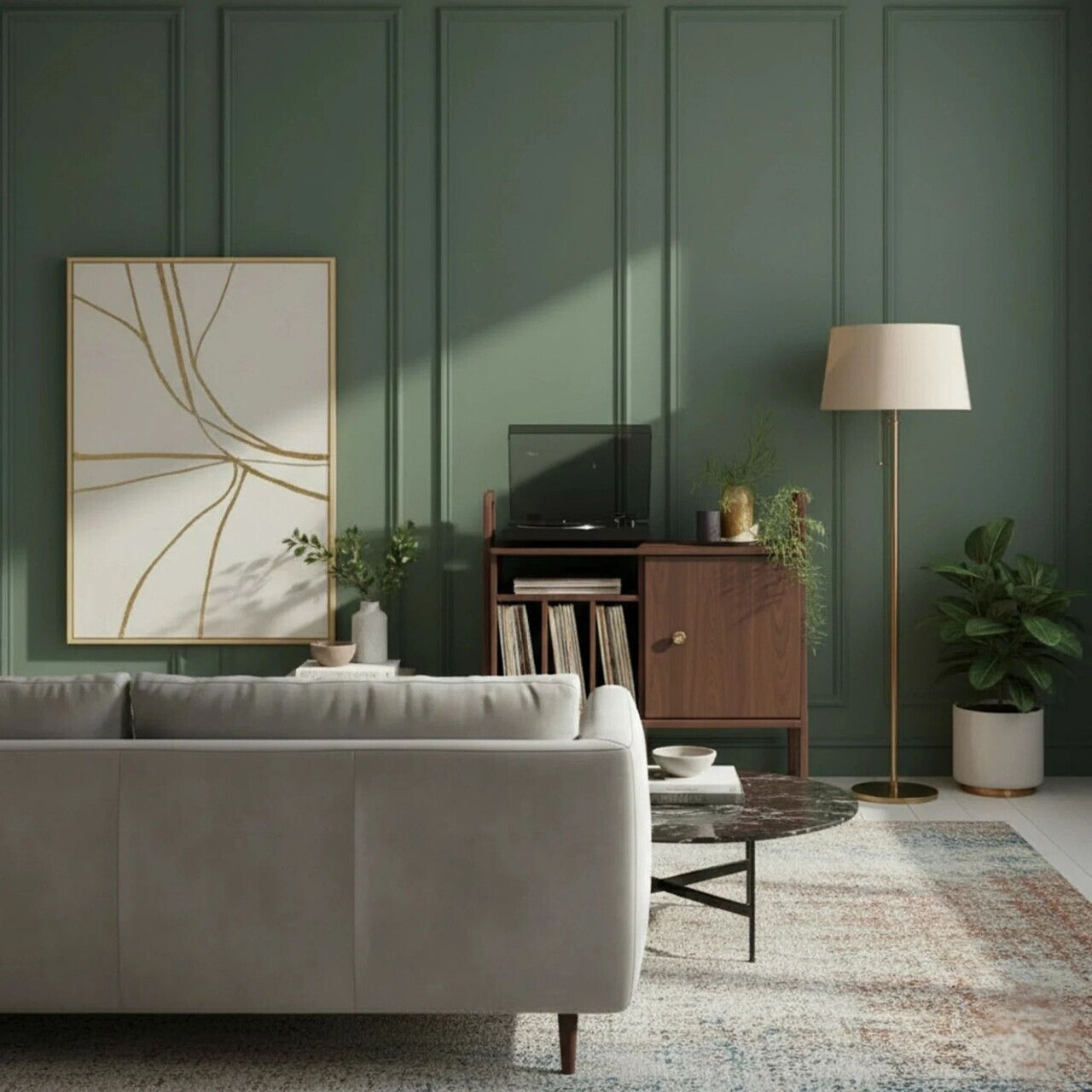 Consola, Hanah Home, CPT4834-100, 100x90x40 cm, PLACAJ CARPEN, Maro — imaginea 2