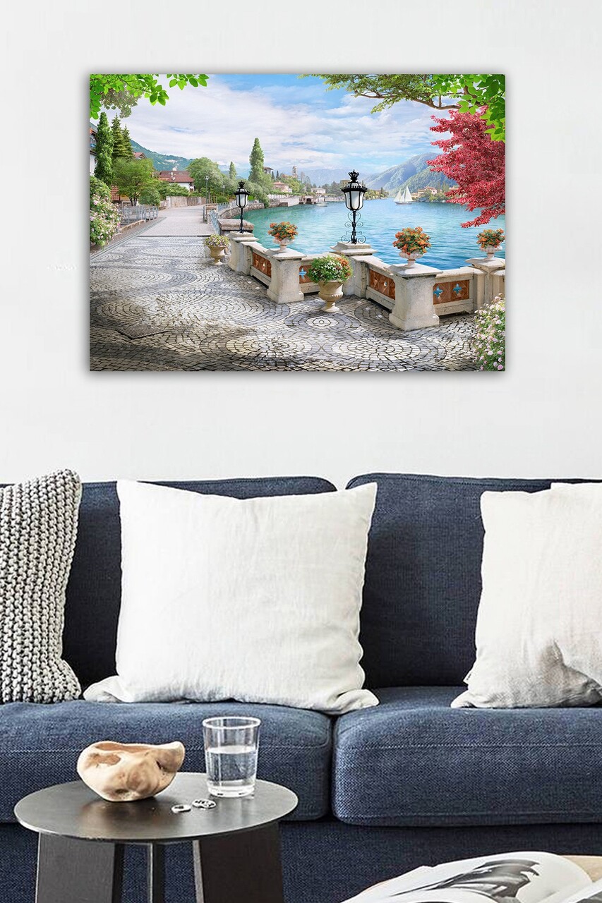 Tablou decorativ 1467158057-5070 Cadru: 100% LEMN (grosime: 3 cm) Multicolor