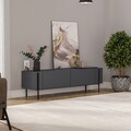 Comoda TV, Odessa, Herman, 160x45.6x31.4 cm, Antracit