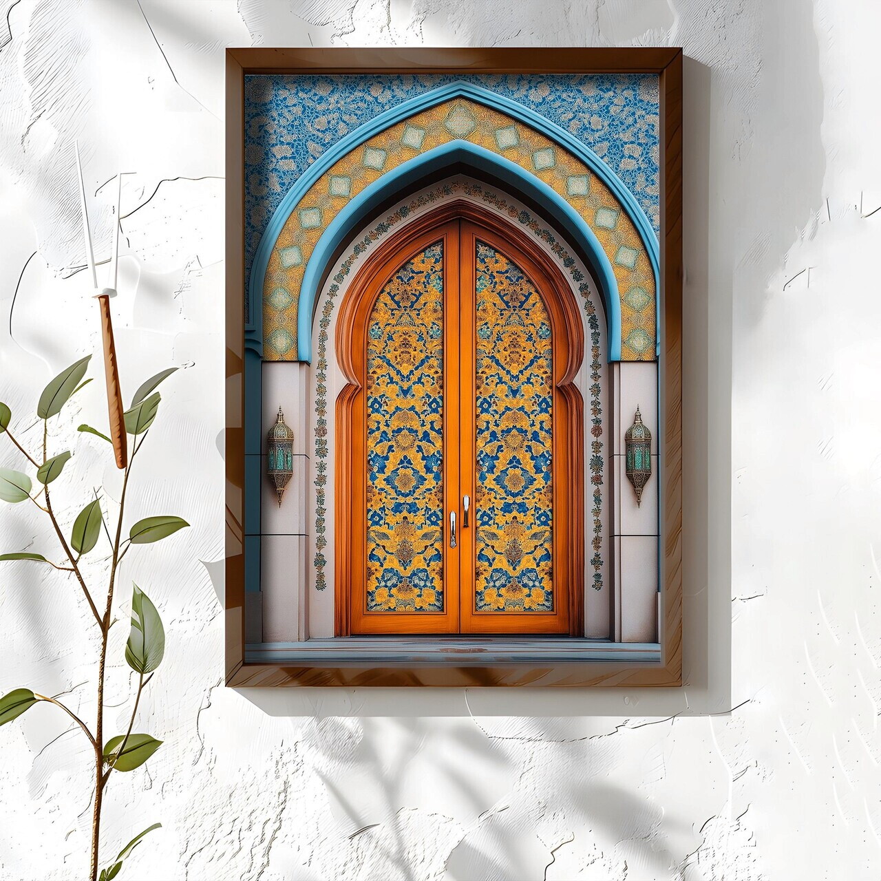Tablou decorativ NAL047-46 MDF Lemn masiv Multicolor