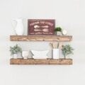 Raft pentru perete RAF233, Evila Originals, 90x15x7.5 cm, maro