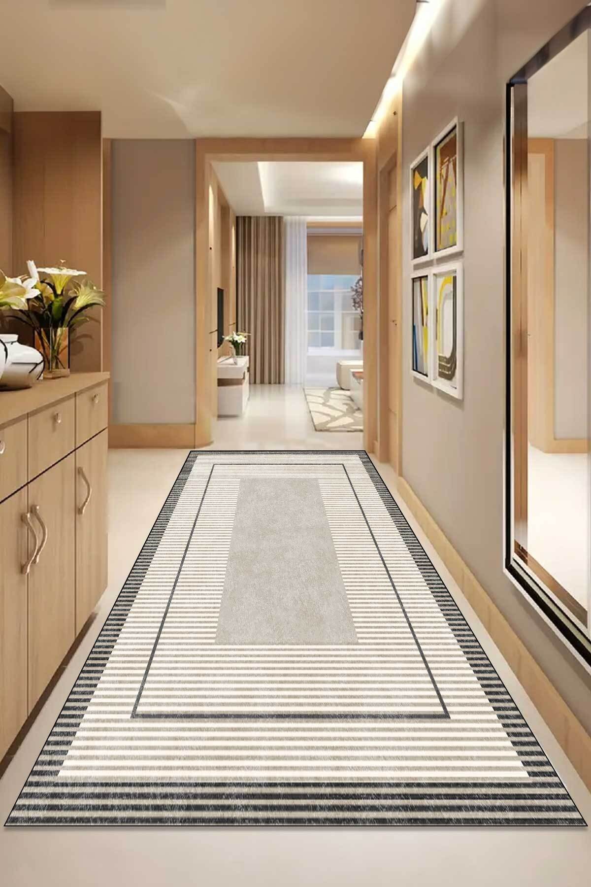 Covor, DC-7218-YOLLUK-68, 200x300 cm, Poliester, Gri