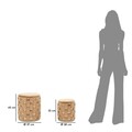 Set 2 taburete cu spatiu depozitare Shanty, Mauro Ferretti, 37x42 cm, 28x35 cm, fier/MDf/poliester, auriu