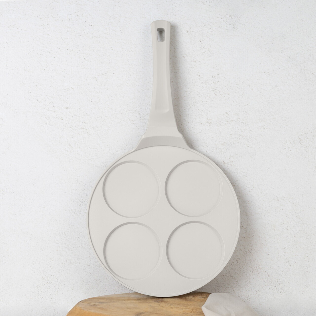 Tigaie pentru clatite, 4 forme Berlinger Haus, Sahara, 26 cm, aluminiu turnat, crem mat - imagine 2