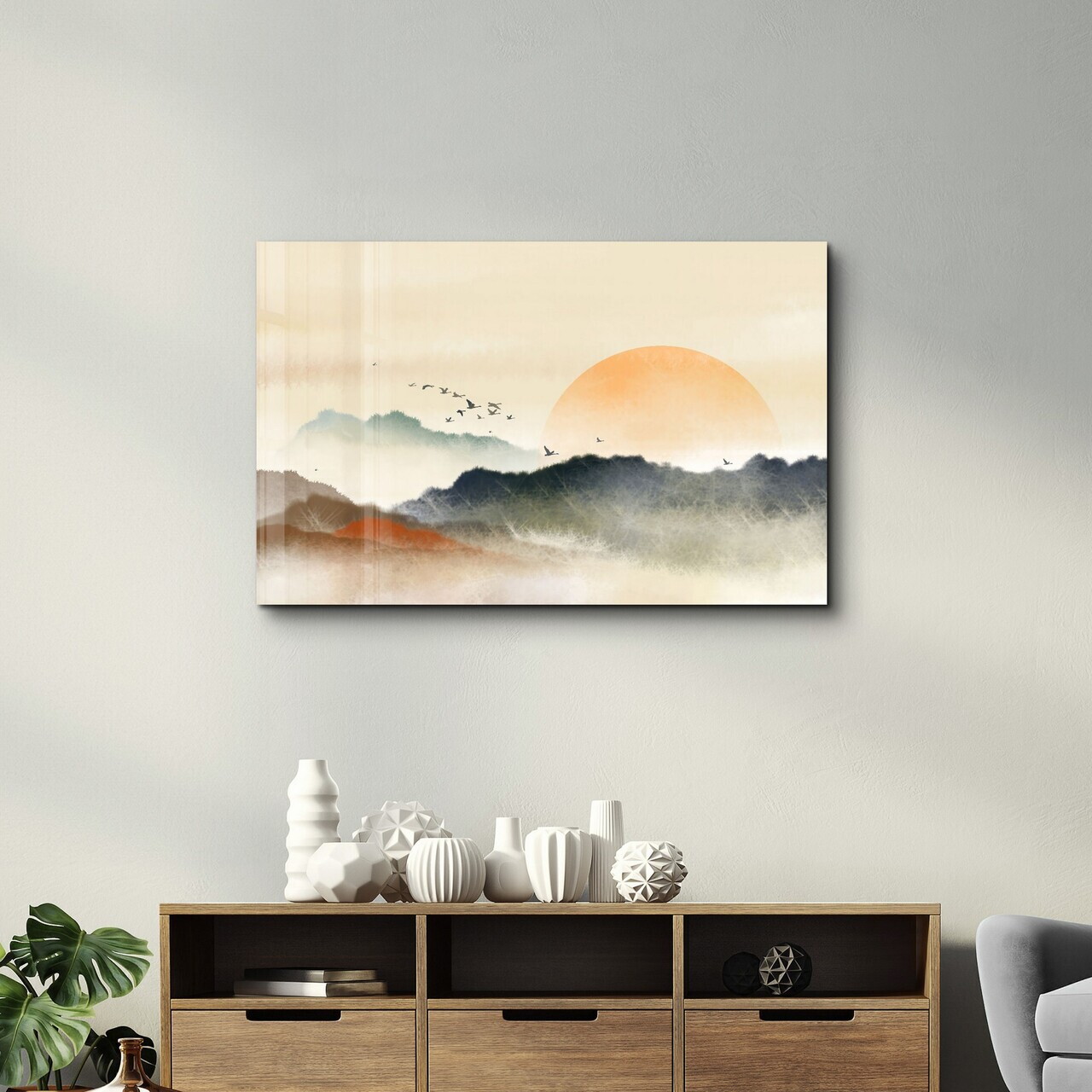 Tablou decorativ, CAM-5063, Dimensiuni: 70 x 110 cm, Multicolor — imaginea 2