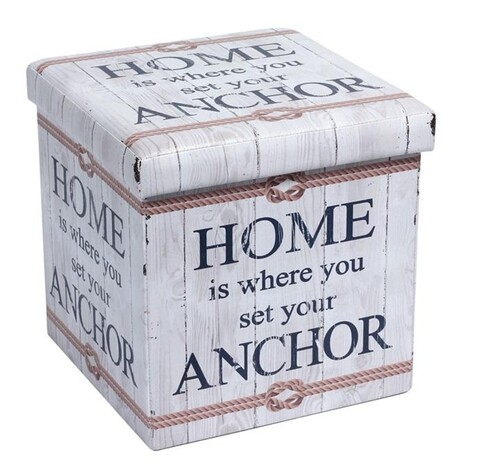 Taburet pliabil anchor, heinner home, 38x38x37.5 cm, pvc, multicolor