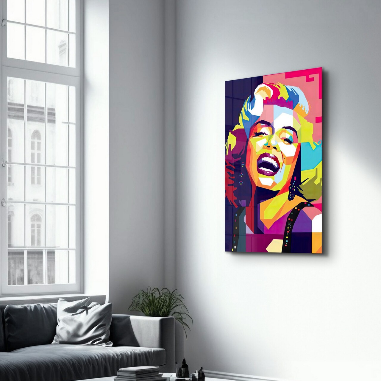 Tablou decorativ, OGLS-9032, Dimensiune: 35 x 55 cm, Multicolor - view 4