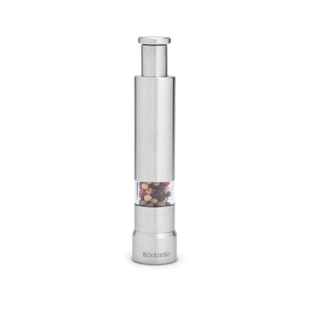 Set  2 rasnite sare si piper, Brabantia, Matt, 5.5x2.8x14 cm, inox, argintiu mat - 1 | YEO